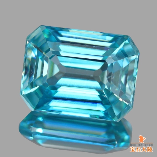 天然ジルコン 2.55ct 【煌めくブルー】 カンボジア