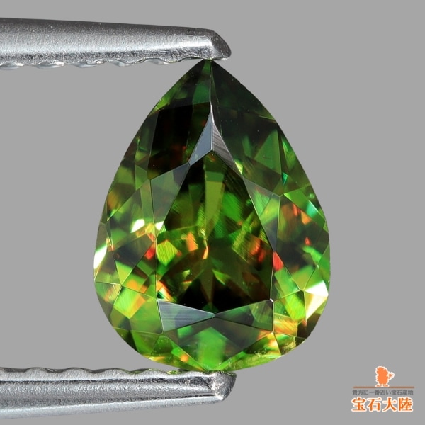 天然モルガナイト 1.91ct 【オレンジピンク】 トリリアント モザンビーク