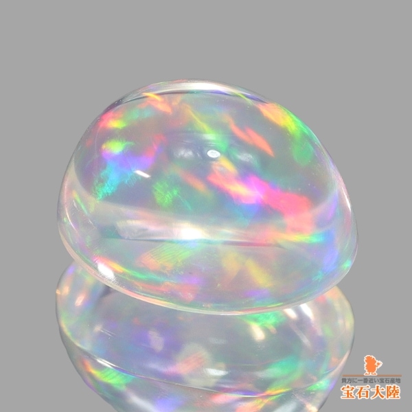 天然ウォーターオパール 1.36ct 【美遊色】 メキシコ