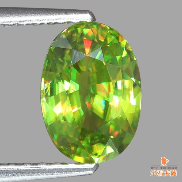 天然スフェーン 1.46ct 【煌めくイエロニッシュグリーン】 マダガスカル