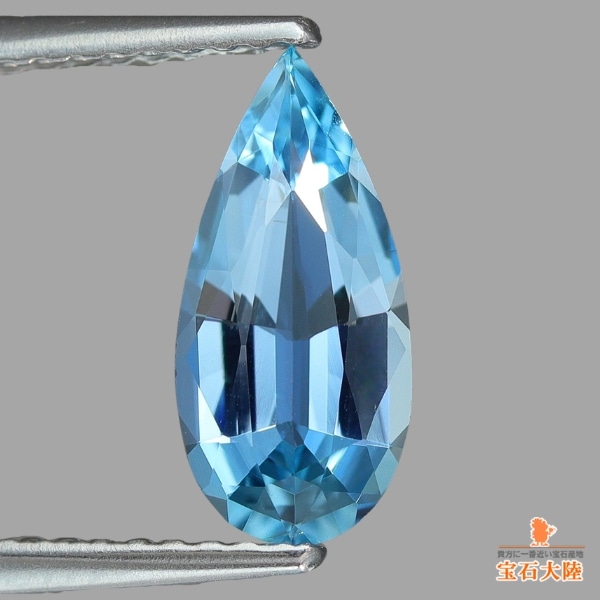 天然石　ブルー　アクアマリン 海藍宝 バングル 内径60.3 透明度が高い 天然アクアマリン 0.96ct 【美彩ブルー】マダガスカル
