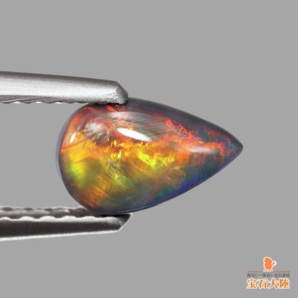 天然ブラックオパール 0.55ct【ローリング遊色】