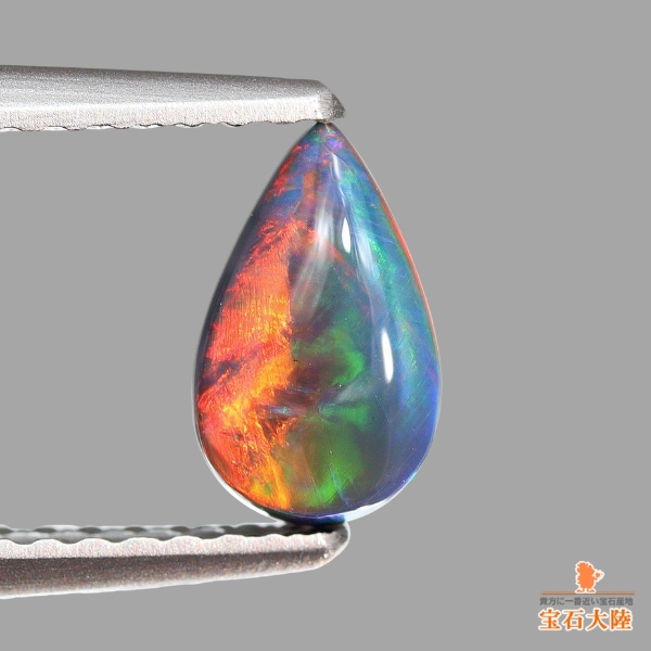 天然ブラックオパール 0.55ct【ローリング遊色】