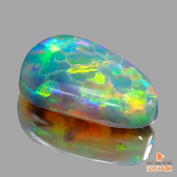 天然ブラックオパール 1.48ct 【ネオンカラー美遊色】 ライトニングリッジ