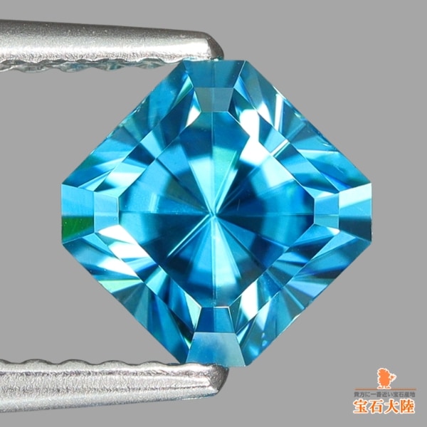 天然ジルコン 1.62ct 【極輝・高品質】ドイツカット マラウイ