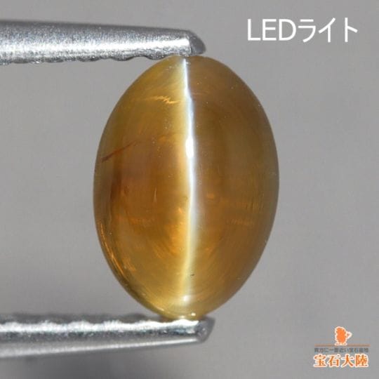 専用JF17★高級 クリソベリルキャッツアイ1.03ct DK18WGヘッドソ付 天然クリソベリルキャッツアイ 1.17ct 【シャトヤンシー】