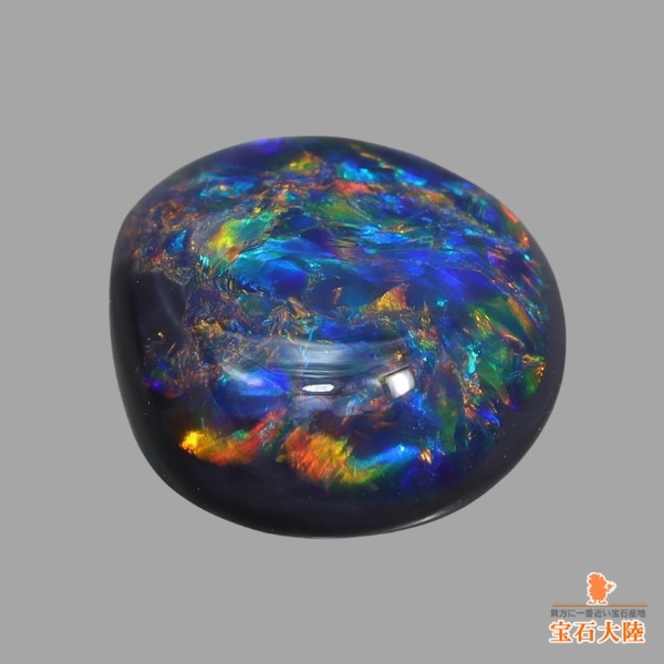 天然ブラックオパール 0.95ct 【黒生地・マルチ遊色】ライトニングリッジ