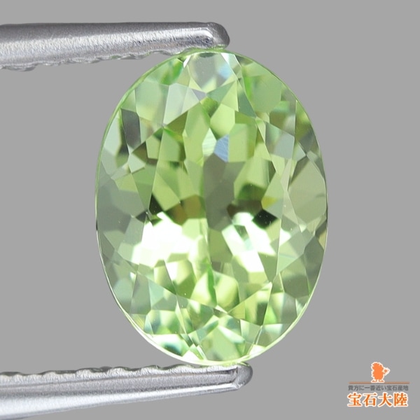 まどかシャボン玉のようです★コンゴ産ブルートルマリンレインボーInc★ 天然トルマリン 1.20ct 【ミントグリーン】 コンゴ