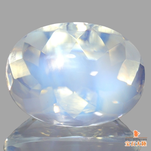天然ムーンストーン 6.34ct 【神秘的ブルーシラー】高品質バフトップ