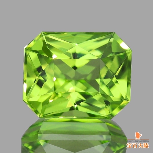天然ペリドット 1.64ct 【輝くオリーブグリーン】パキスタン
