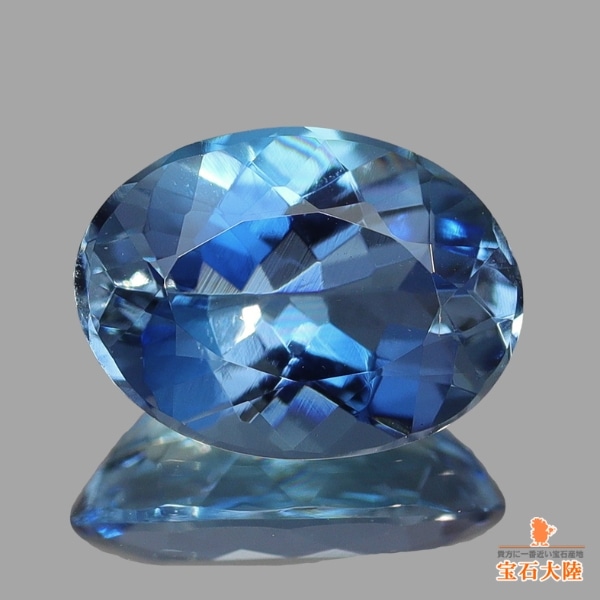 天然アクアマリン 0.97ct 【非加熱サンタマリア】 美品 ブラジル・Tatu産