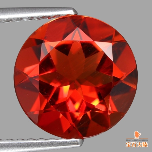 天然アンデシン 2.76ct 【美色レッド・10mm】 ラウンドカット