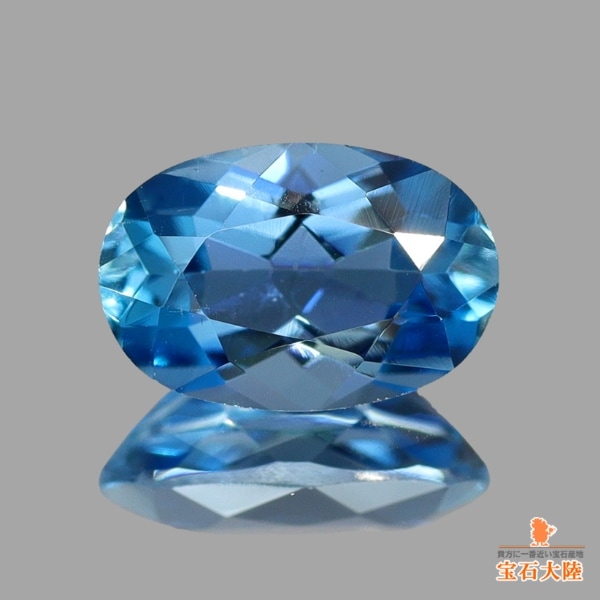天然アクアマリン 0.42ct 【サンタマリアカラー・非加熱】 ブラジル