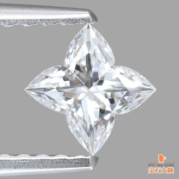 天然ダイヤモンド 0.25ct 【オーキディアカット】F VVS1 GIA鑑定付