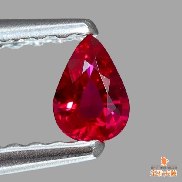 天然ルビー 0.12ct 【Pigeon's Blood・非加熱】 ミャンマー GIA産地鑑別 