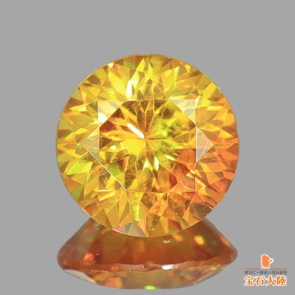 ⭐︎天然石　スファレライト　オーラ　卵 天然スファレライト 0.86ct【煌めくイエロー】スペイン