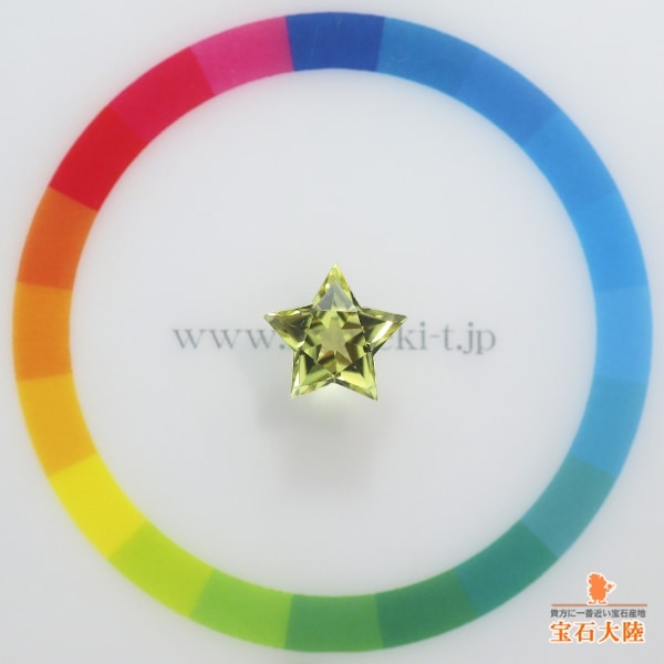 天然レモンクォーツ 2.72ct【10mm・スター】ワンランクアップの輝き
