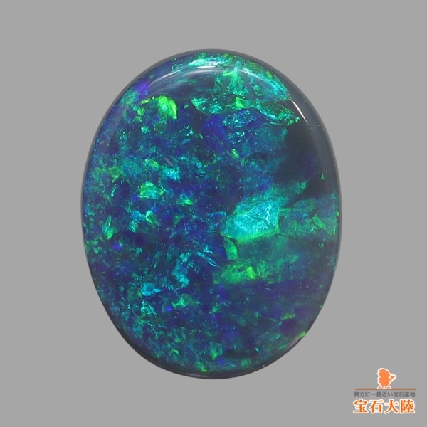 天然ブラックオパール 0.96ct 【ブルー&グリーン】ライトニングリッジ