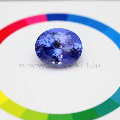 14mm/4.9g★高品質大玉タンザナイト粒 9.50ct天然タンザナイト【大粒】タンザニアの夜