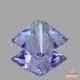 天然ゾイサイト 0.81ct 【パープリシュブルー】プリンセスカット