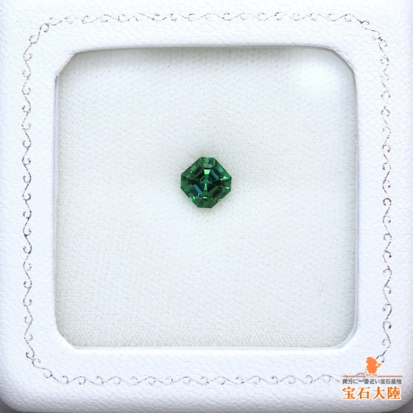天然トルマリン 1.18ct 【美彩色・アッシャーカット】 ゴルコンダ
