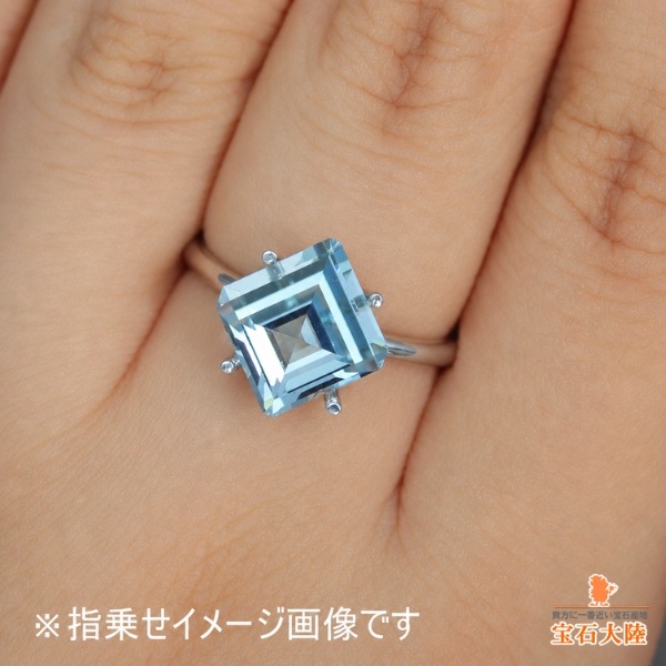 アクアマリン　281g 天然アクアマリン 2.70ct 【アメリカンカット】 マダガスカル