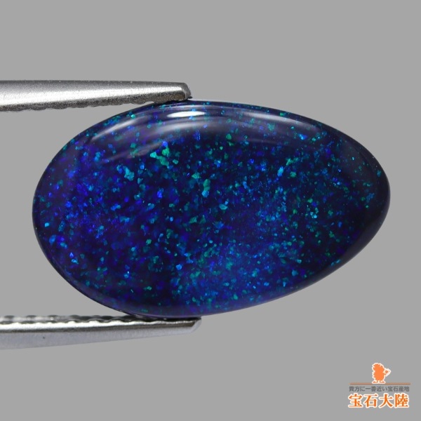 天然ブラックオパール 2.47ct【夜空遊色】ライトニングリッジ