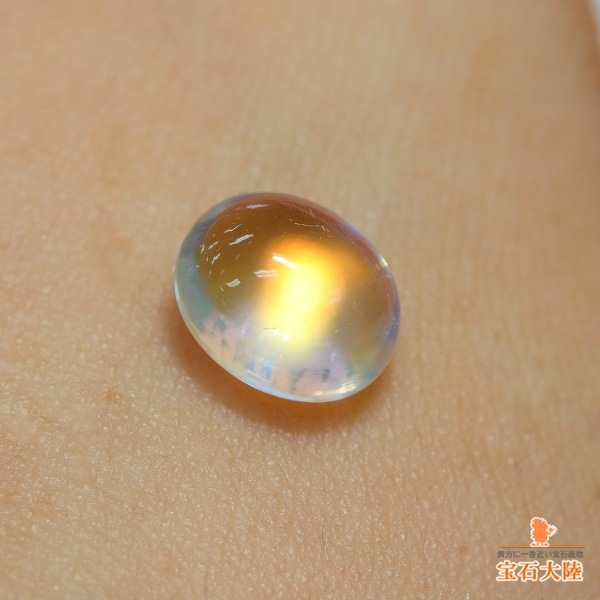 天然アンデシンラブラドライト 3.27ct 【透明カボッション