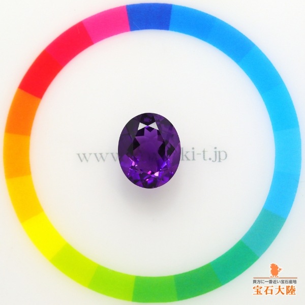 天然アメシスト 4.12ct 【ディープパープル】