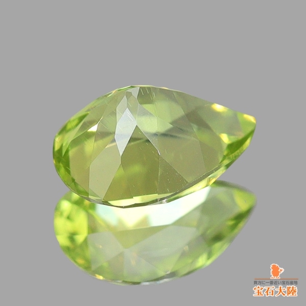 天然ペリドット 0.42ct 【隕石・レインボー】 パラサイト