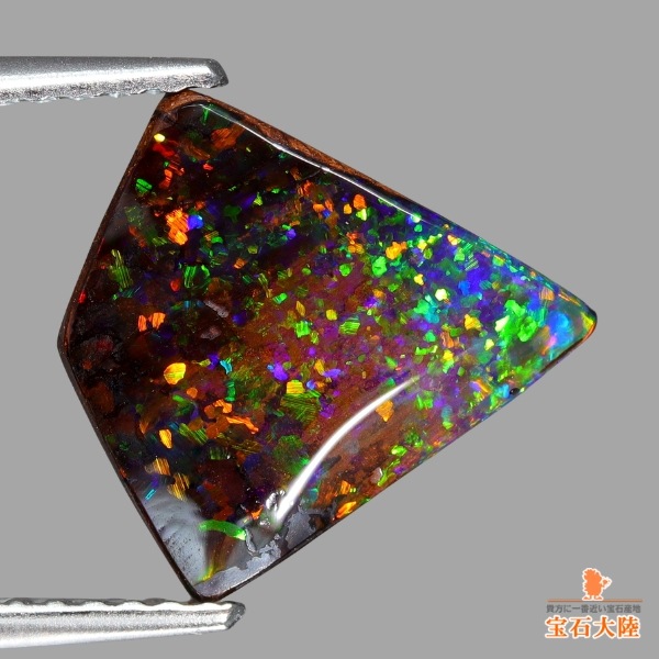 天然ボルダーオパール 2.95ct【花火のような煌めき】オーストラリア