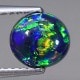 天然ブラックオパール 1.13ct 【ネオングリーン&黒生地】 高品質