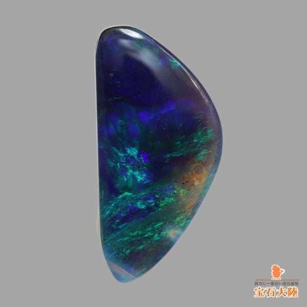 天然ブラックオパール 0.87ct 【ブルーグリーン】 ライトニングリッジ