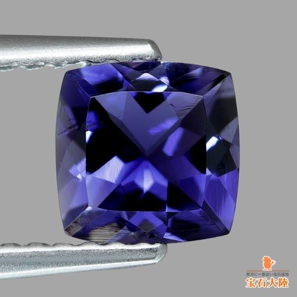 天然アイオライト 0.76ct 【青菫色】 濃厚