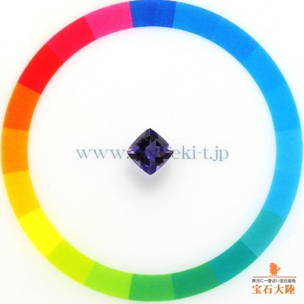 天然アイオライト 0.76ct 【青菫色】 濃厚