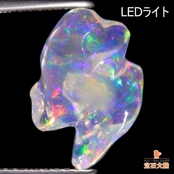 天然ウォーターオパール 2.81ct 【バロック】  メキシコ