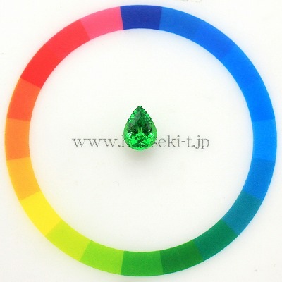 1.42ct天然ツァボライトガーネット【Neon Gree】タンザニア