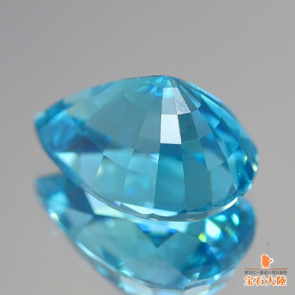 天然ジルコン 3.87ct 【煌めくビューティフルブルー】 カンボジア