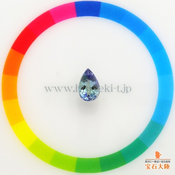 天然ゾイサイト 1.60ct 【バイカラー】 タンザニア