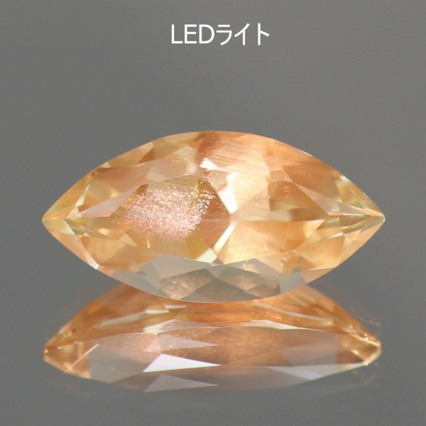 天然オレゴンサンストーン 0.90ct 【ラブラドライト】 マーキス◇コレマ品