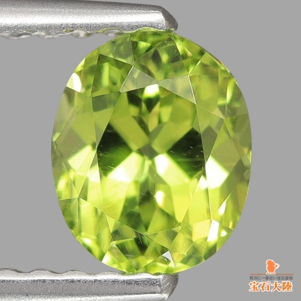 天然ペリドット 0.91ct 【隕石】 大粒 パラサイト 日独鑑別付