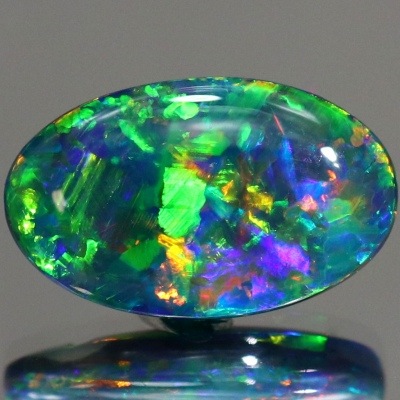 天然ブラックオパール 3.52ct 【最上級クオリティー】 ネオンマルチ