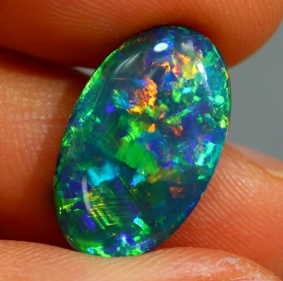 天然ブラックオパール 3.52ct 【最上級クオリティー】 ネオンマルチ 