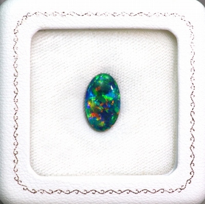 天然ブラックオパール 3.52ct 【最上級クオリティー】 ネオン