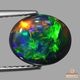 天然ブラックオパール 1.87ct【極上の強ネオン遊色】ジェム品質