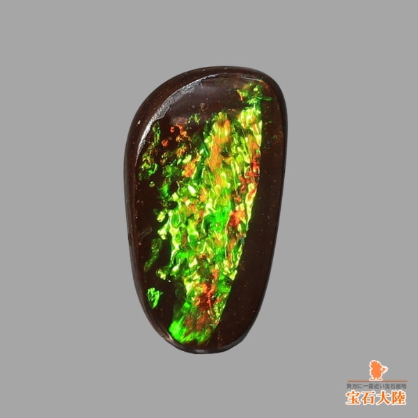 天然ボルダーオパール 0.76ct 【グリーンフラッシュ】オーストラリア