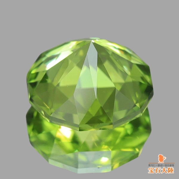  オリーブグリーン ドット模様 ボウル 4個セット 天然ペリドット 2.21ct【煌めくオリーブグリーン】カスタムカット