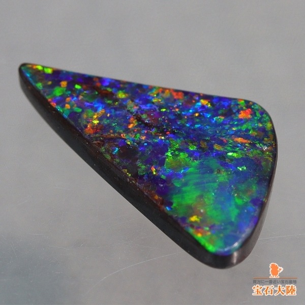 天然ボルダーオパール 3.02ct【レッド&グリーン】オーストラリア