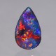 天然ブラックオパール 0.70ct　【レッドマルチ遊色】