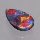 天然ブラックオパール 0.70ct　【レッドマルチ遊色】